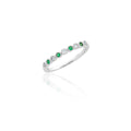 Diamond and Emerald – 9ct White Gold 9ct White Gold