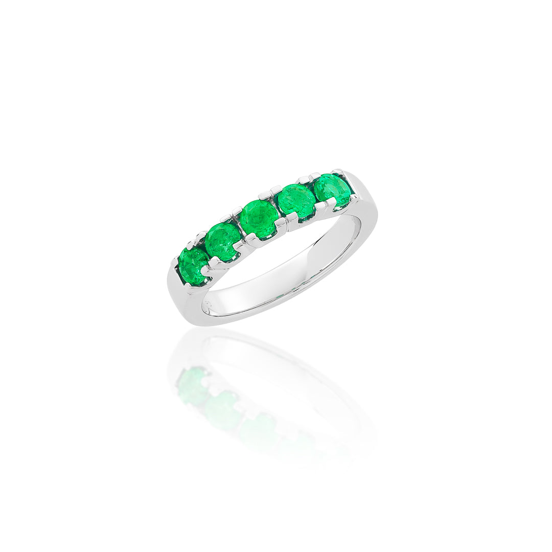 Emerald Eternity Ring – 18ct White Gold 18ct White Gold