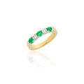 Diamond and Emerald Eternity Ring – 18ct White Gold 18ct White Gold