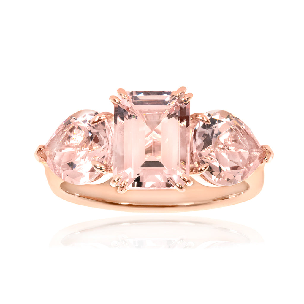 Morganite Ring – 18ct Rose Gold 18ct Rose Gold