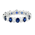 Diamond and Sapphire – 18ct White Gold 18ct White Gold