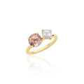 Pink Tourmaline and Diamond Ring – 18ct Yellow Gold 18ct Yellow Gold
