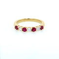 Diamond and Ruby Eternity Ring – 18ct Yellow Gold 18ct Yellow Gold