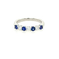 Diamond and Sapphire Eternity Ring – 18ct White Gold 18ct White Gold