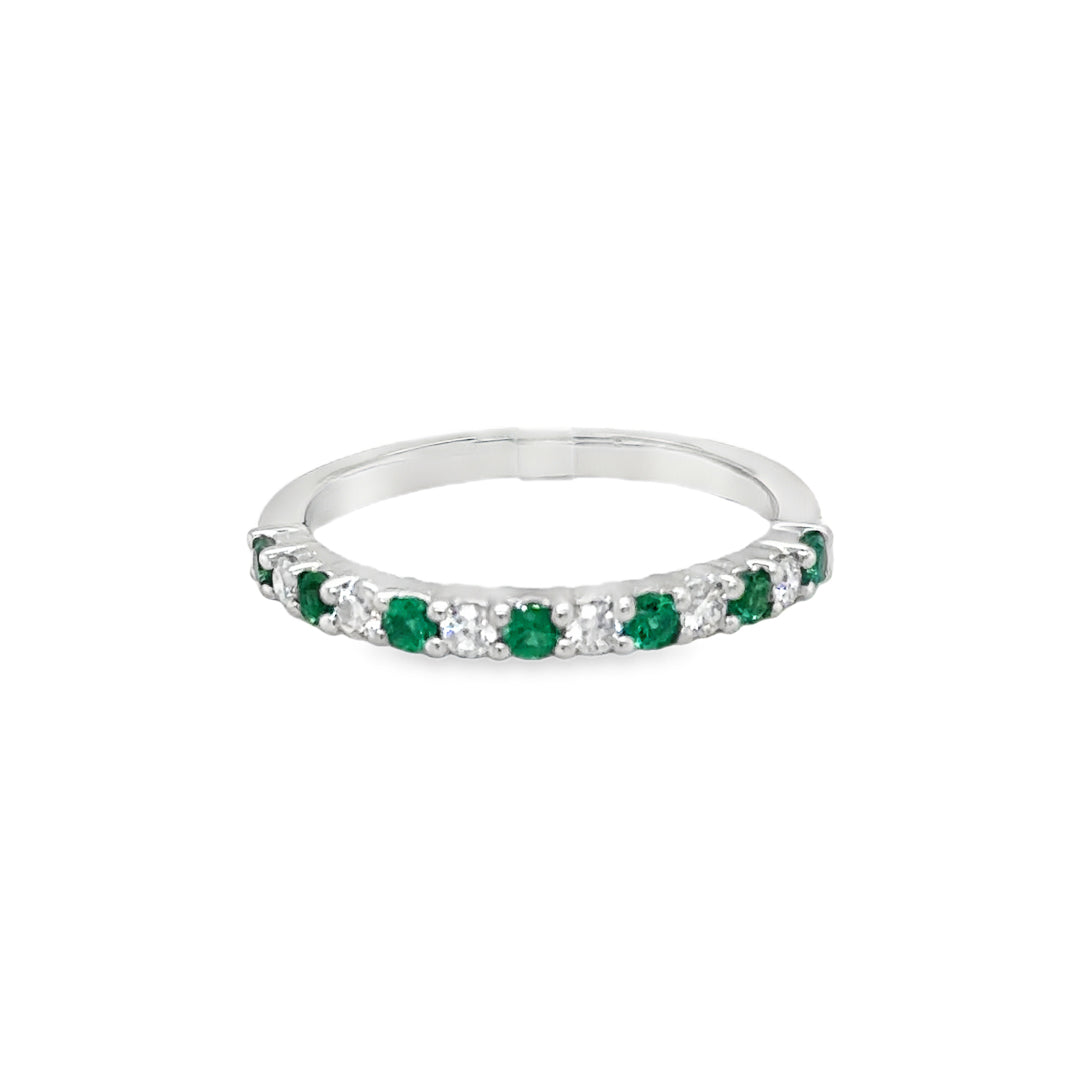 Emerald & Diamond Eternity Ring