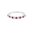 Diamond and Ruby Eternity Ring – 18ct White Gold 18ct White Gold