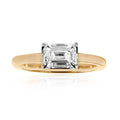 Diamond and Emerald Solitaire – 18ct Yellow Gold 18ct Yellow Gold