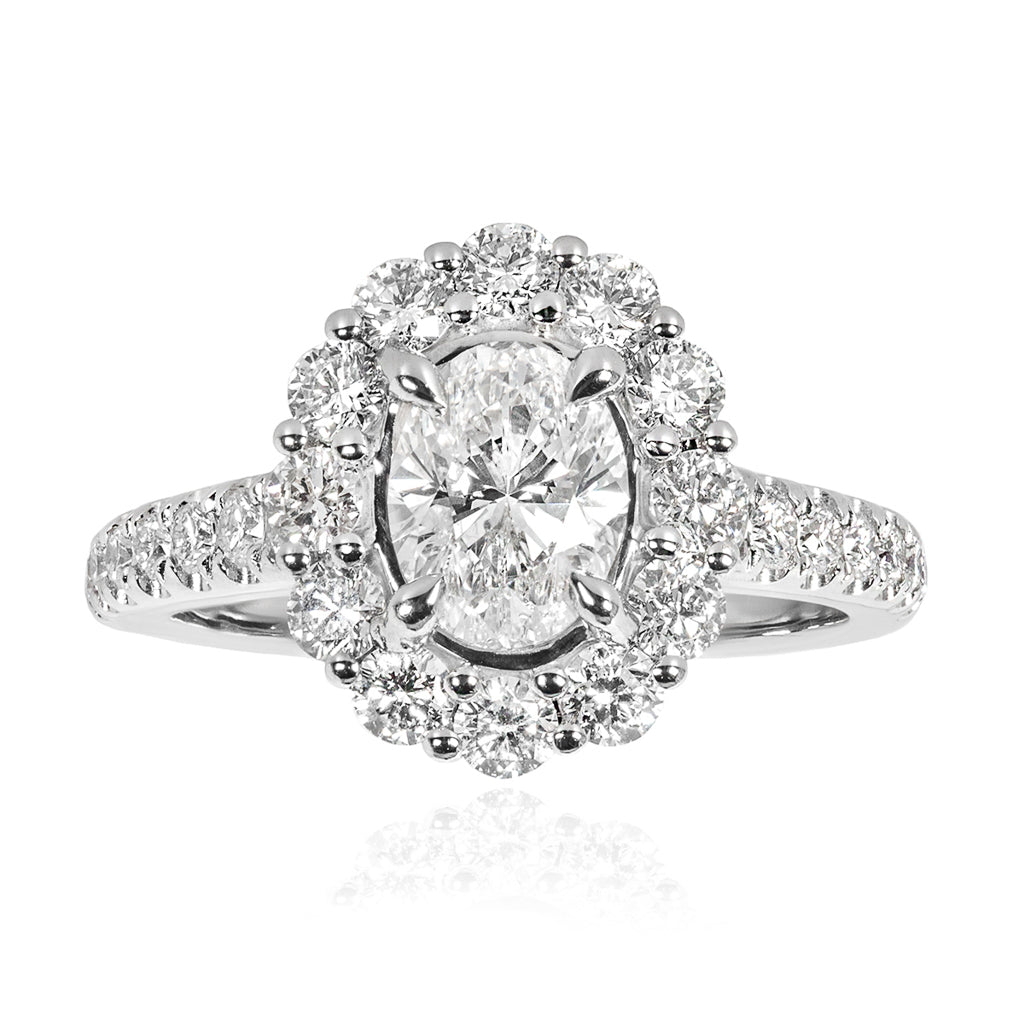 Diamond Cluster Ring – 18ct White Gold 18ct White Gold