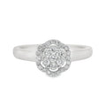 Halo Ring – 18ct White Gold 18ct White Gold
