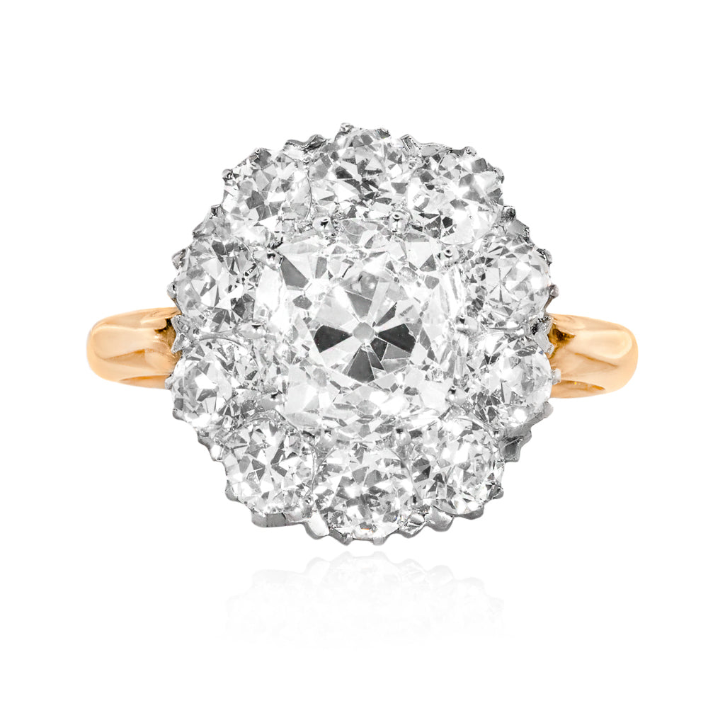 Diamond Cluster Ring – Platinum Platinum / 2.5mm