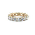 Yellow Gold Claw Set Diamond Eternity Ring 18ct Yellow Gold