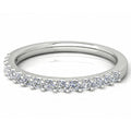 18ct White Gold Shared Claw Diamond Eternity Ring White Gold
