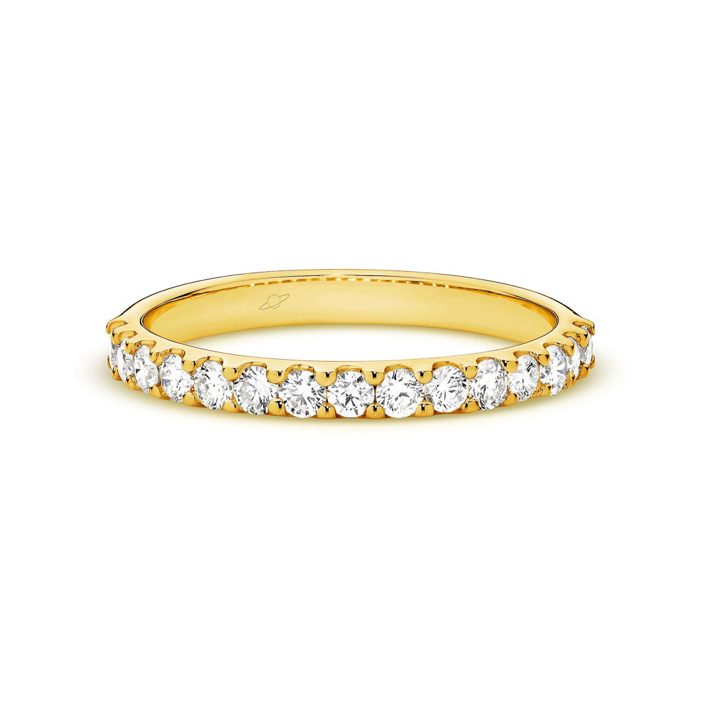 Diamond Eternity Ring yellow gold