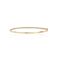 Yellow Gold Diamond Set Hinged Bangle 9ct Yellow Gold