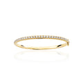 Yellow Gold Hinged Diamond Bangle 18ct Yellow Gold