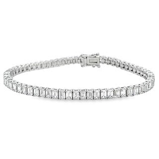 Diamond and Emerald Bracelet – Platinum Platinum