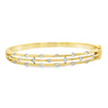 Triple Strand Diamond Hinged Bangle
