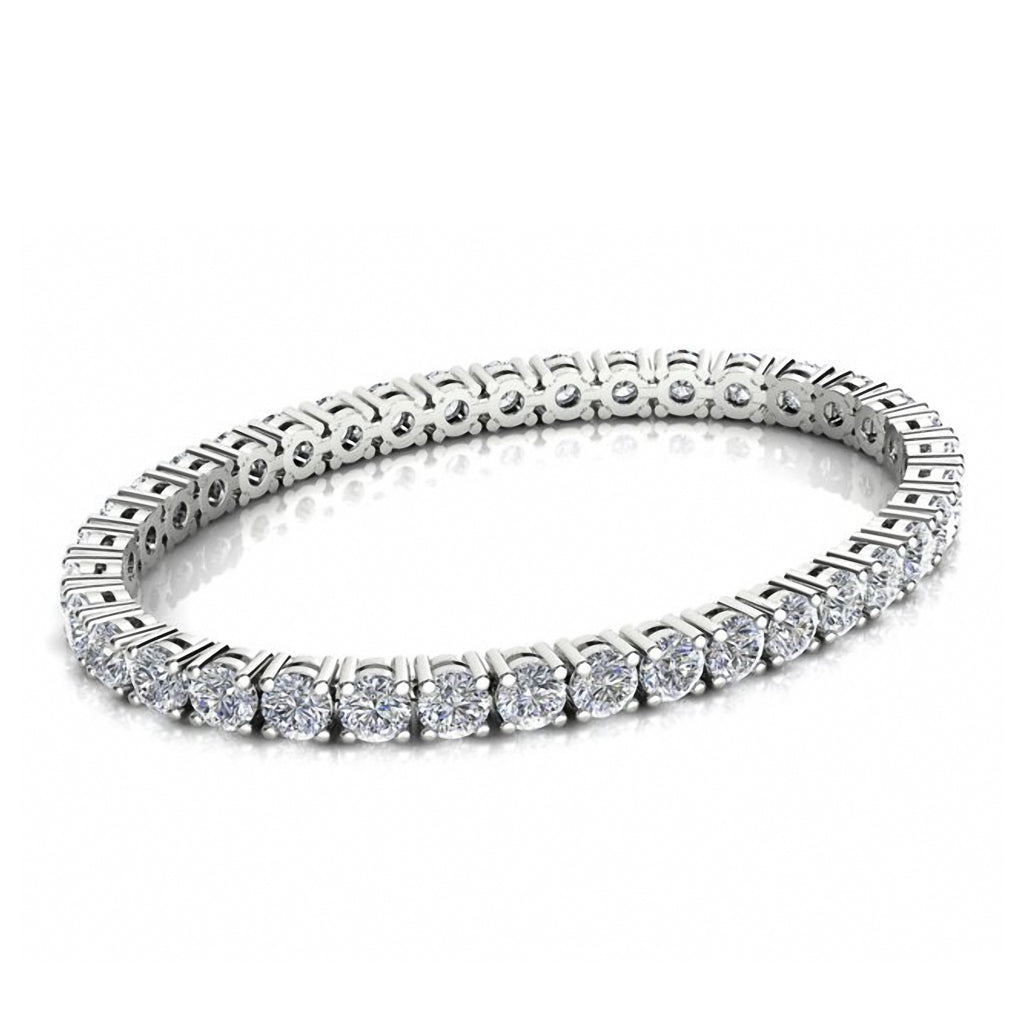 64 Diamond White Gold Tennis Bracelet White Gold