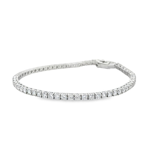 64 Diamond White Gold Tennis Bracelet White Gold