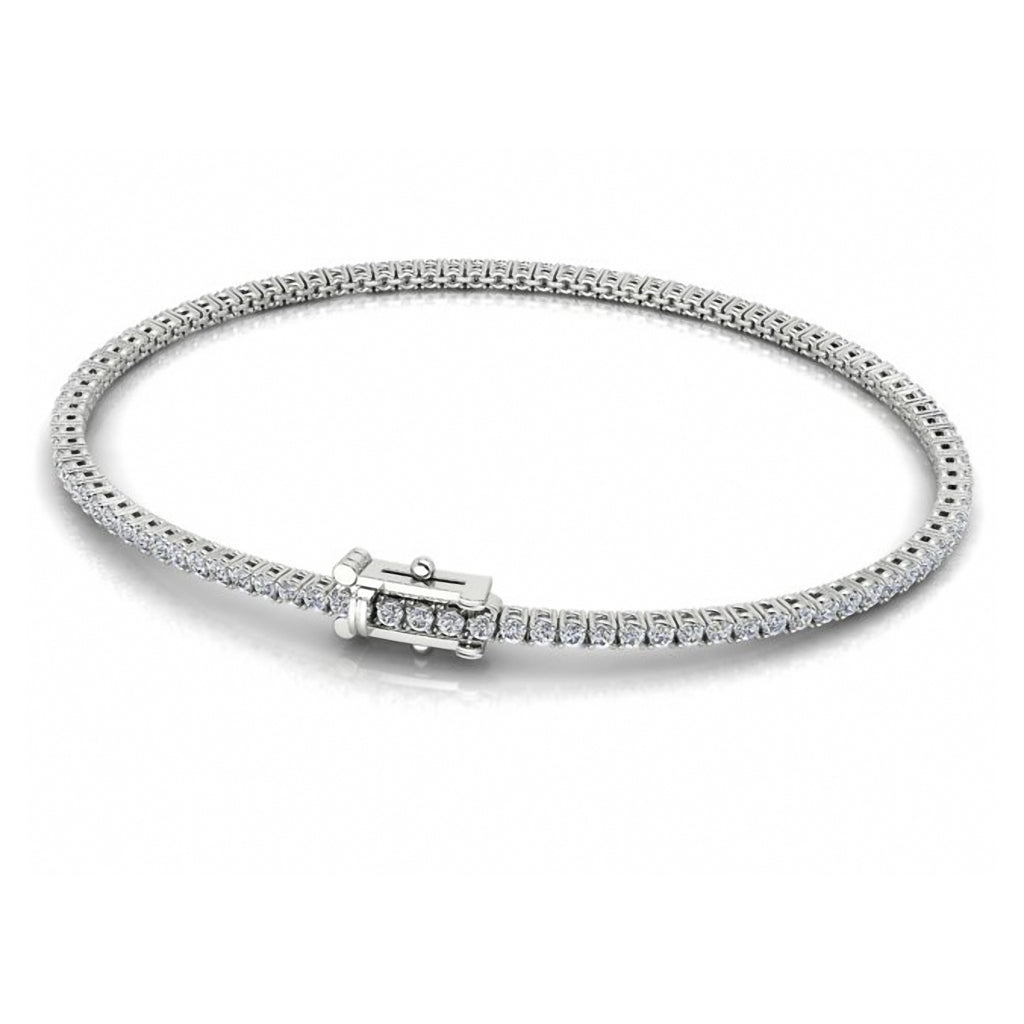 97 Diamond White Gold Tennis Bracelet White Gold