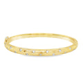 Diamond Hinged Bangle 18ct Yellow Gold