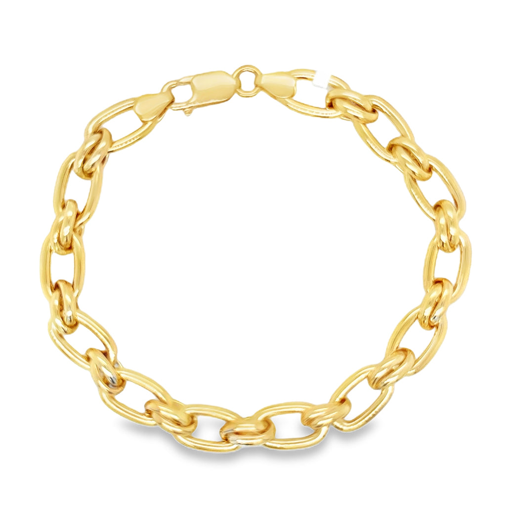 Cable Link Bracelet yellow gold