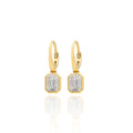 Yellow Gold 'Magic Emerald Cut' Earrings 18ct Yellow Gold