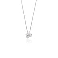 White Gold Small Hydrangea Pendant 9ct White Gold / 420mm