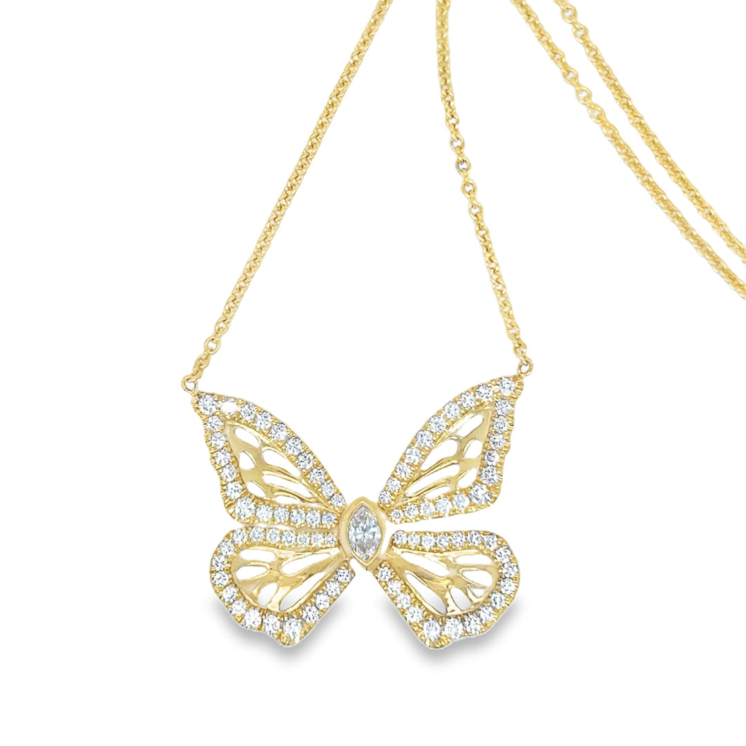 Diamond Pendant – 18ct Yellow Gold 18ct Yellow Gold