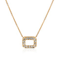 Yellow Gold Diamond Set Link Necklace 18ct Yellow Gold / 430mm