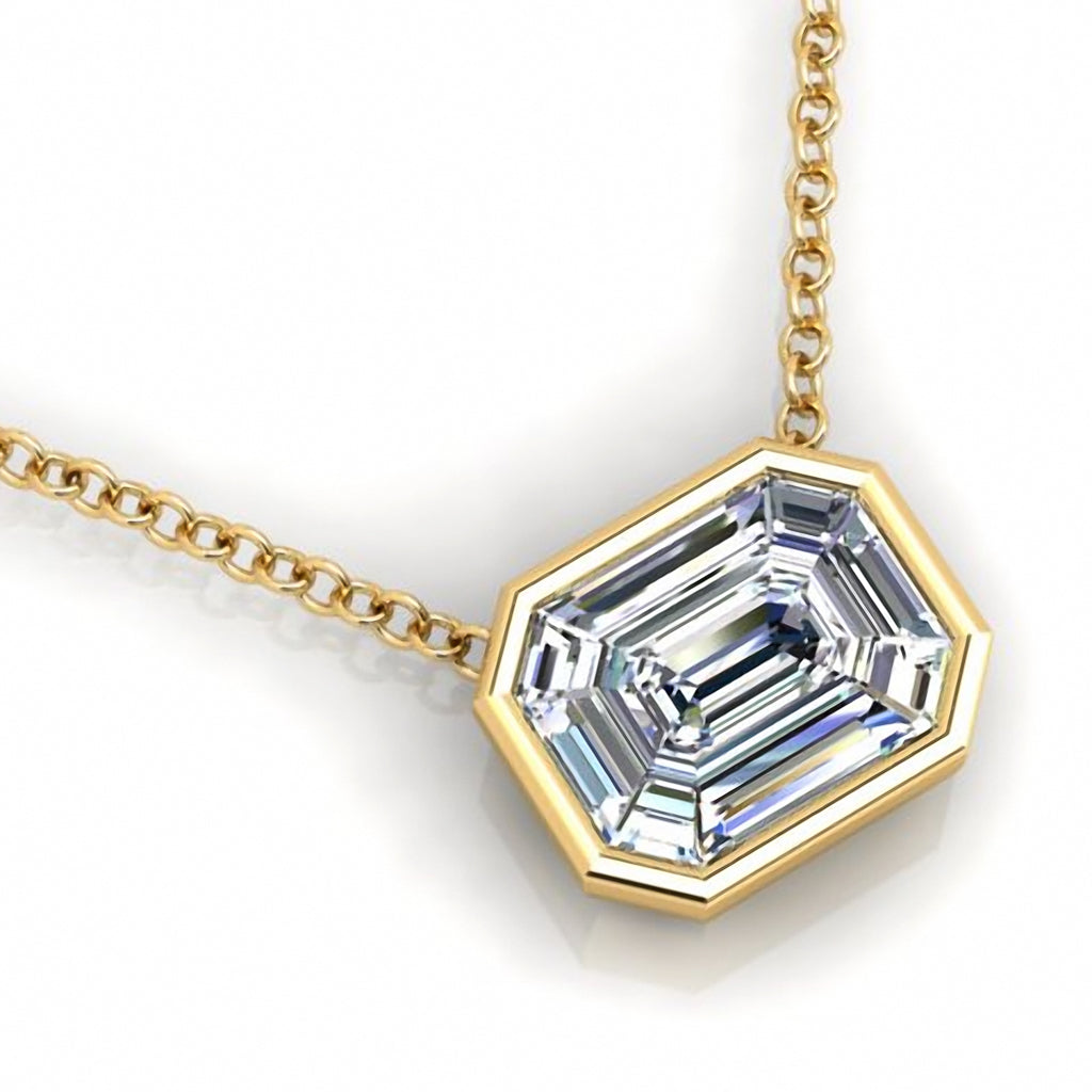 Magic Emerald Slider Pendant Yellow Gold