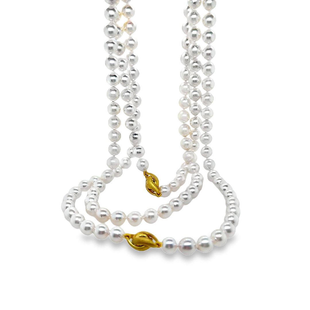 Pearl Necklace – Gold Gold