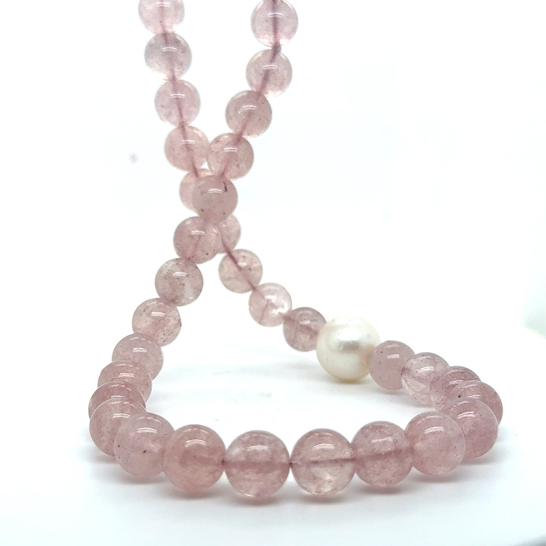 Pearl Necklace – Silver Silver / 10mm