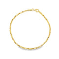 Gold Bullet and Link Bracelet yellow gold