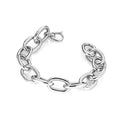 Italian Oval Link Bracelet Sterling Silver