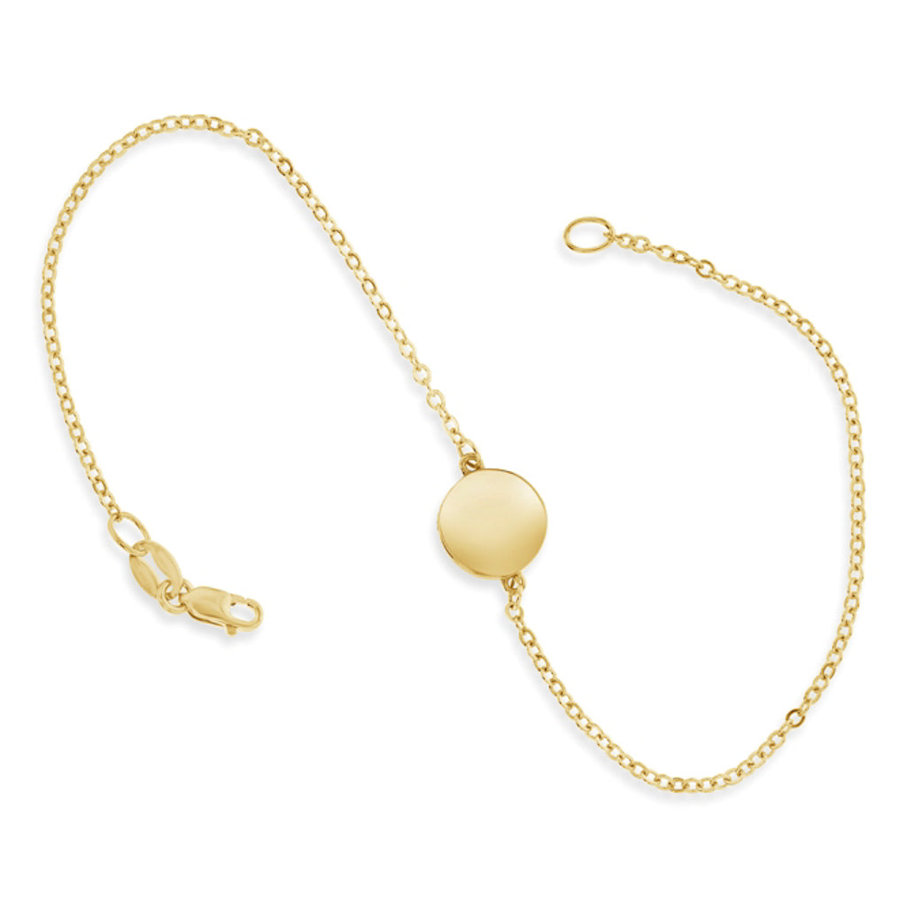 Cable chain bracelet yellow gold