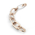 Rose Gold Plated And Rubber Bracelet Sterling Silver Rose Gold Plated / 25 g