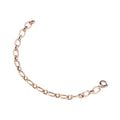 Rose Gold Plated Link Bracelet Sterling Silver Rose Gold Plated / 7.9 g
