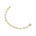 Silver Gold Plated Link Bracelet Sterling Silver Gold Plated / 7.9 g