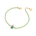 Gold Plated Rubber Bracelet Sterling Silver / 1.7 g