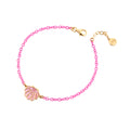 Gold Plated Rubber Bracelet Sterling Silver / 1.75 g
