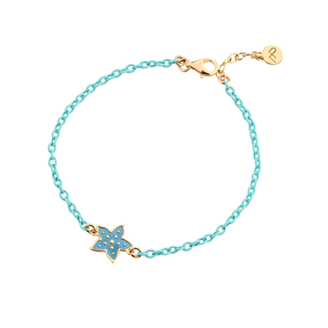Gold Plated Rubber Bracelet Sterling Silver / 1.75 g