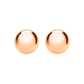 Ball Stud Earrings 9ct Rose Gold / 3mm