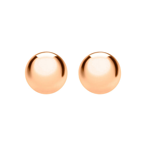 Ball Stud Earrings 9ct Rose Gold / 3mm