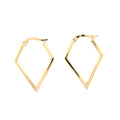 Diamond Earrings – 9ct Yellow Gold 9ct Yellow Gold / 30mm