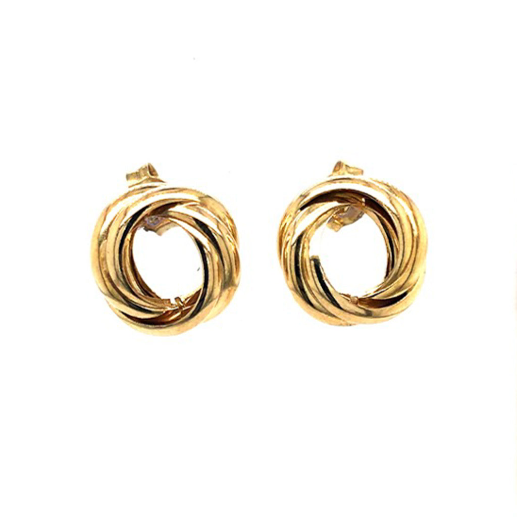 Stud Earrings – 9ct Yellow Gold 9ct Yellow Gold / 13mm