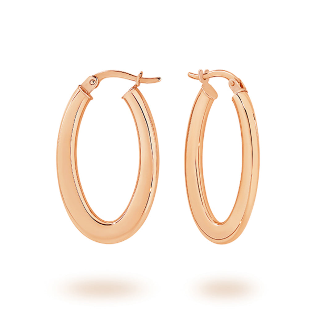 Hoop Earrings – 9ct Rose Gold 9ct Rose Gold / 2mm