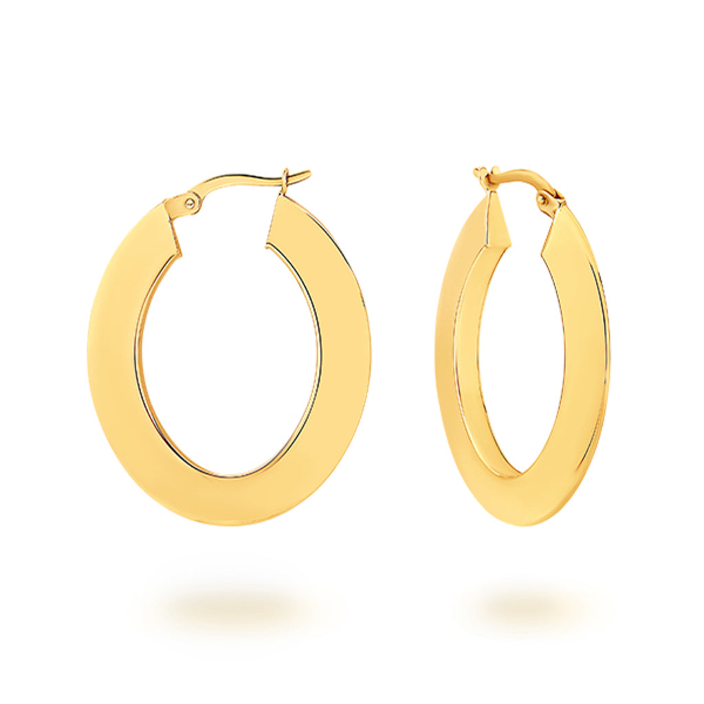 Hoop Earrings – 9ct Yellow Gold 9ct Yellow Gold / 2mm