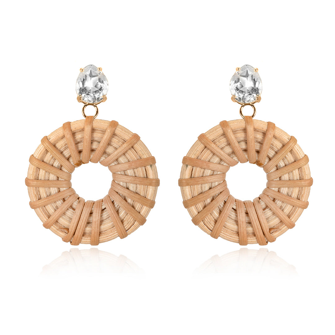 Quartz Drop Earrings – 9ct Yellow Gold 9ct Yellow Gold