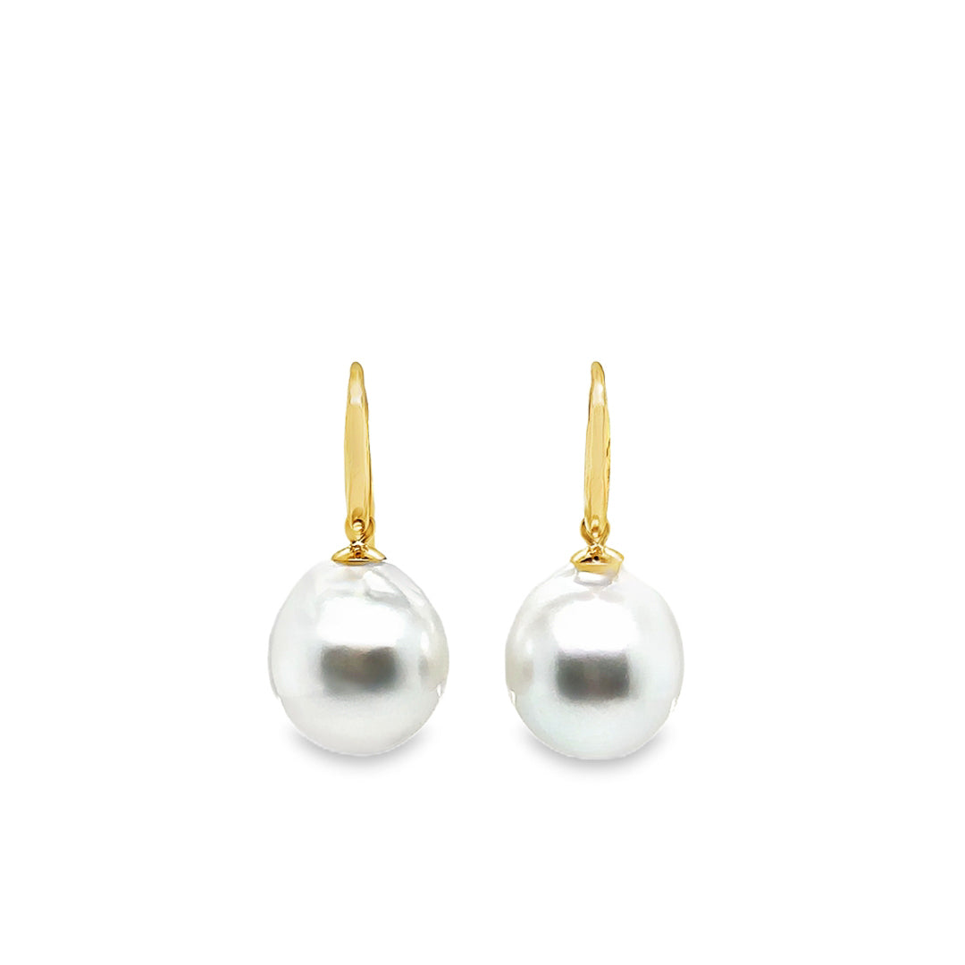 Pearl Drop Earrings – 18ct Yellow Gold 18ct Yellow Gold